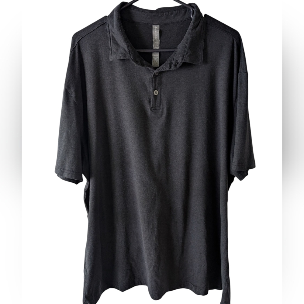 AndersonOrd Men's Black Performance Polo Shirt XXL